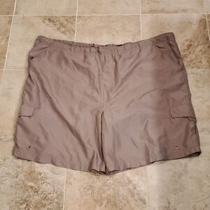 Men's tan Avia cargo swim trunks